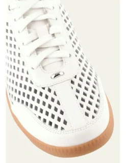 Jo Mercer Lido Leather Sneakers in White