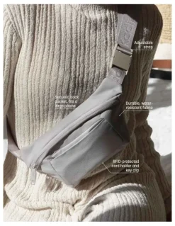 Kadi On-The-Go Belt Bag in Pebble