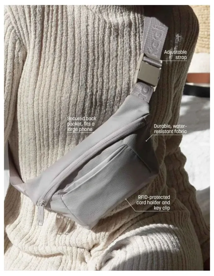 Kadi On-The-Go Belt Bag in Pebble