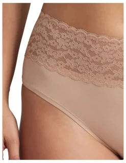 Kayser Glowlights Hi Rise Brief in Beige