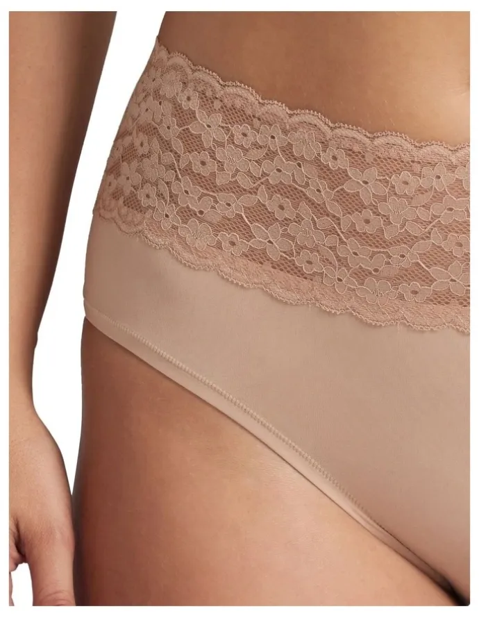 Kayser Glowlights Hi Rise Brief in Beige