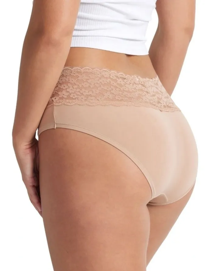 Kayser Glowlights Hi Rise Brief in Beige
