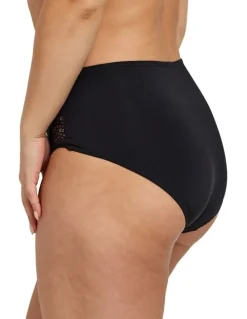 Kayser Helen Micro & Lace Full Brief in Black