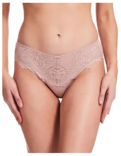 Kayser Lace Stretch Cotton Hicut Brief in Blush
