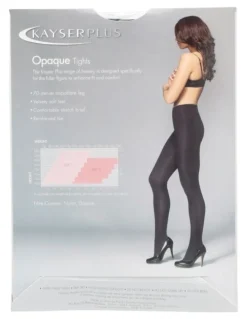 Kayser Plus Size Opaque Tights Black