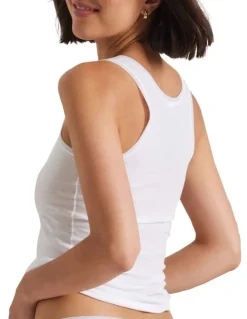 Kayser Pure Cotton Tank Top in White