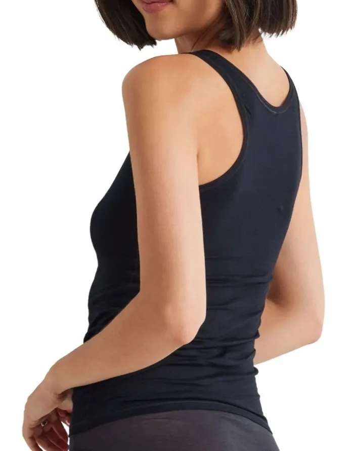 Kayser Pure Cotton Tank Top in Black