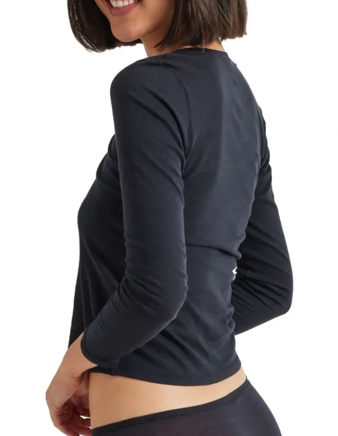Kayser Pure Cotton Top in Black