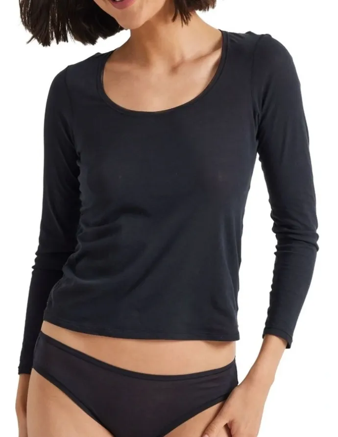 Kayser Pure Cotton Top in Black