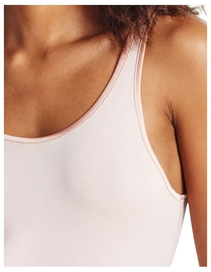 Kayser Wide Strap Satin Trim Cami in Pink