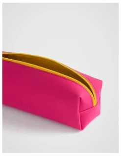 kikki.K Kolour Luxe Pouch in Raspberry