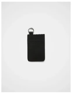 kikki.K Mini Card Leather Wallet in Black