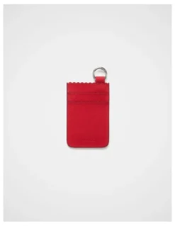 kikki.K Mini Leather Card Wallet in Poppy