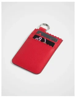 kikki.K Mini Leather Card Wallet in Poppy