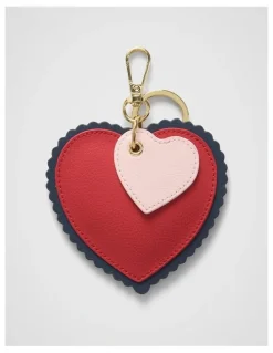 kikki.K Personalise-It Heart Bag Charm Keyring in Red