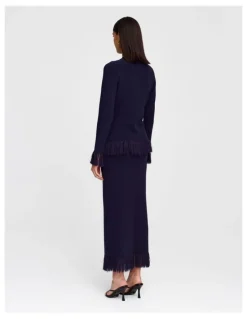 Kinney Marigold Knit Skirt in Navy