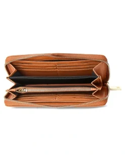 La Enviro Eva Vegan Wallet in Tan Brown