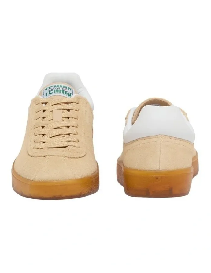 Lacoste Baseshot Suede Sneakers in Natural Gum