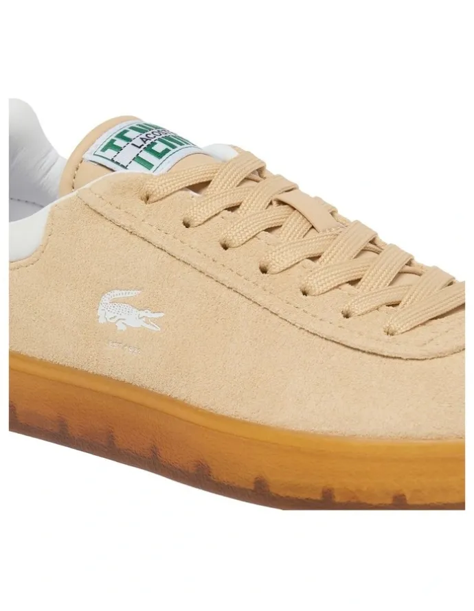 Lacoste Baseshot Suede Sneakers in Natural Gum