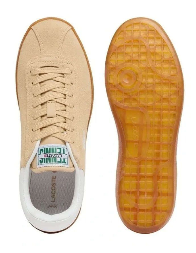 Lacoste Baseshot Suede Sneakers in Natural Gum