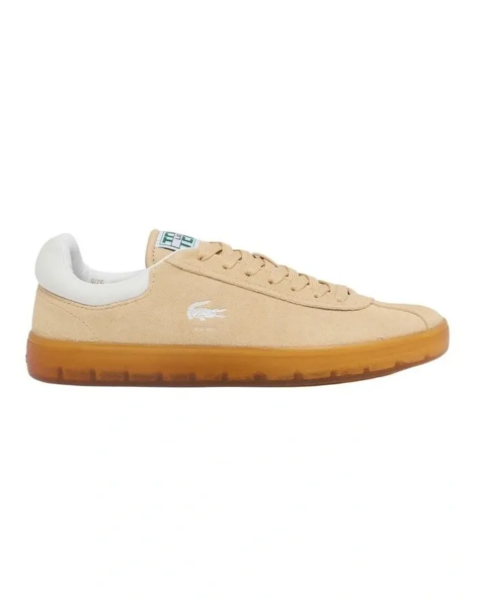 Lacoste Baseshot Suede Sneakers in Natural Gum