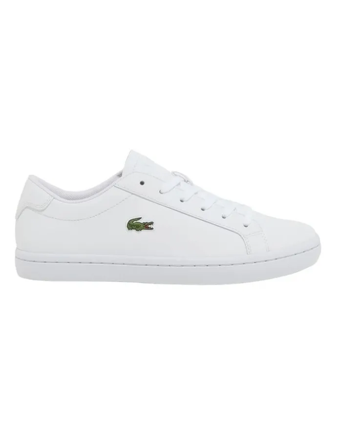 Lacoste Straightset 2.0 Leather Sneakers in White