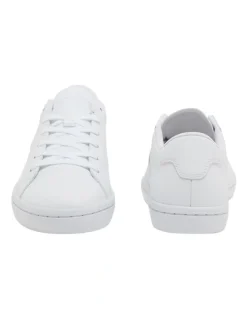 Lacoste Straightset 2.0 Leather Sneakers in White
