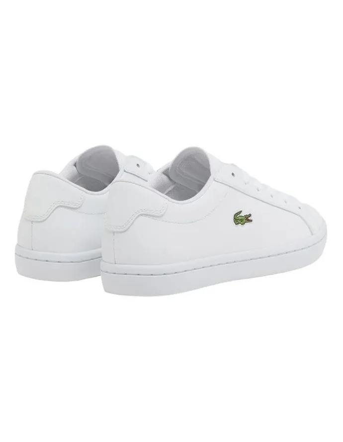 Lacoste Straightset 2.0 Leather Sneakers in White