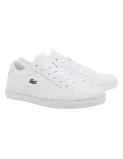 Lacoste Straightset 2.0 Leather Sneakers in White