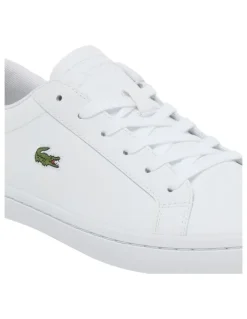 Lacoste Straightset 2.0 Leather Sneakers in White
