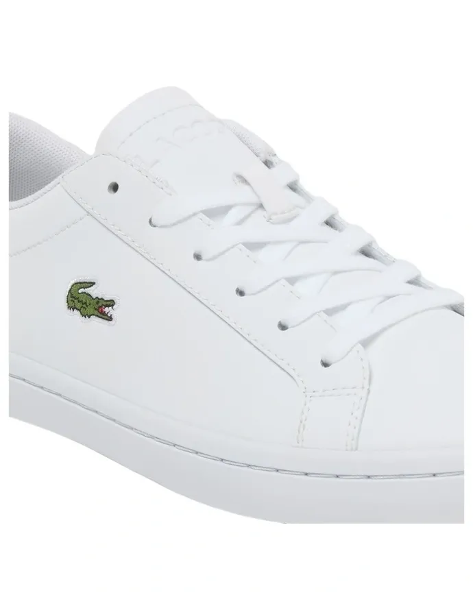 Lacoste Straightset 2.0 Leather Sneakers in White