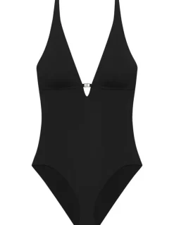 Lauren Ralph Lauren Beach Club V-Neck Shaping One Piece Swimsuit