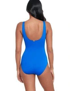 Lauren Ralph Lauren Beach Club Underwired Shaping Swimsuit in Royal Blue