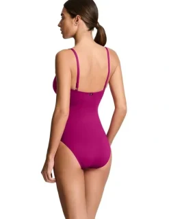 Lauren Ralph Lauren Beach Club Solids V Wire High Leg Shaping Swimsuit
