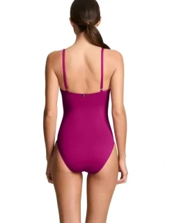Lauren Ralph Lauren Beach Club Solids V Wire High Leg Shaping Swimsuit