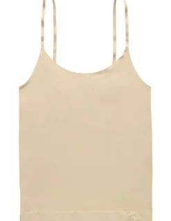 Lauren Ralph Lauren Luxe Smoothing Slim Fit Adjustable Strap Camisole in Light Truffle