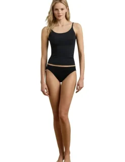 Lauren Ralph Lauren Luxe Smoothing Slim Fit Adjustable Strap Camisole in Black