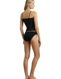 Lauren Ralph Lauren Luxe Smoothing Slim Fit Adjustable Strap Camisole in Black