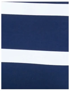 Lauren Ralph Lauren Mariner Stripe Square Ring Hipster Bikini Bottom in Dark Navy