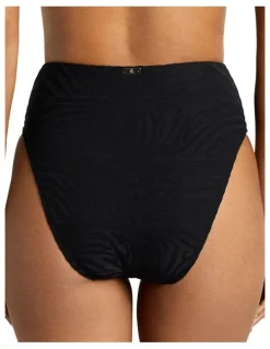 Lauren Ralph Lauren Zebra Jacquard High Waist Bikini Bottom