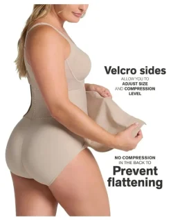 Leonisa Adjustable Postpartum Belly Wrap Brief in Beige