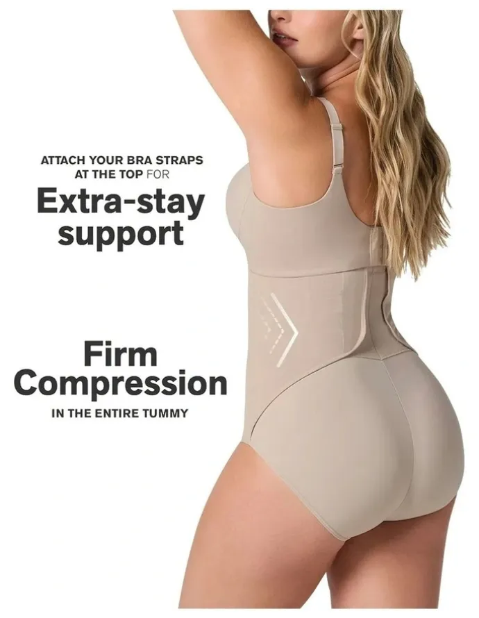 Leonisa Adjustable Postpartum Belly Wrap Brief in Beige