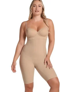 Leonisa ContourPro Extra High-Waist Seamless Shapewear Short in Golden Beige