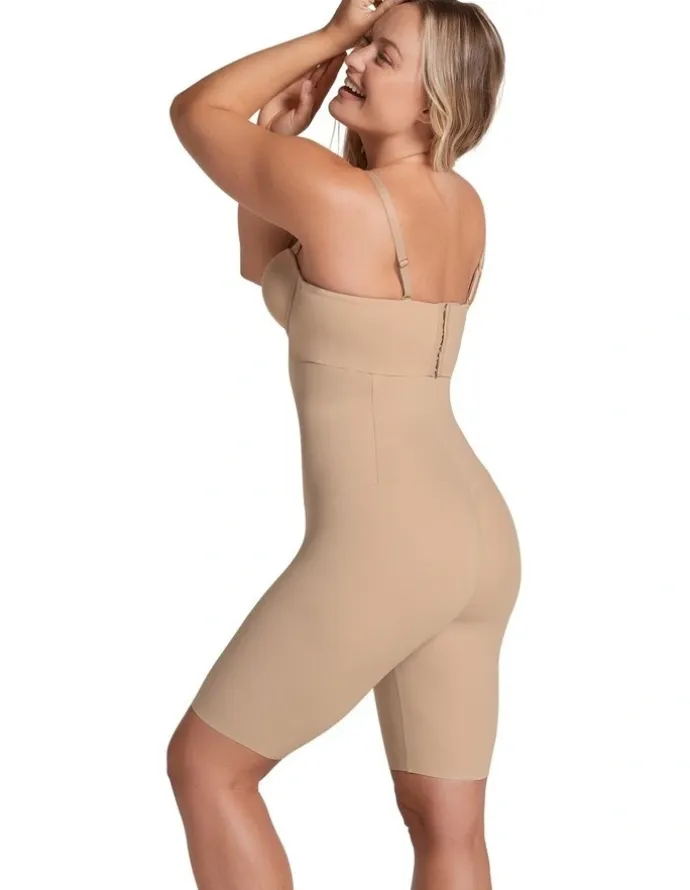 Leonisa ContourPro Extra High-Waist Seamless Shapewear Short in Golden Beige