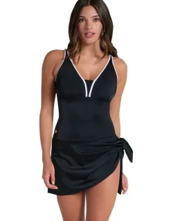 Leonisa Convertible Skirted Shaping Swimsuit & Swimdress