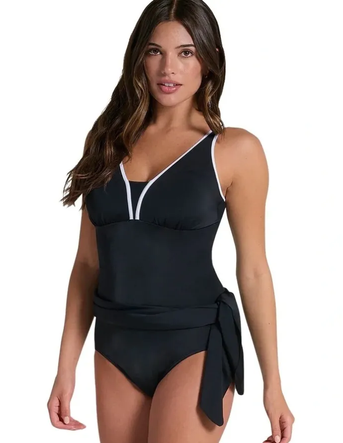 Leonisa Convertible Skirted Shaping Swimsuit & Swimdress