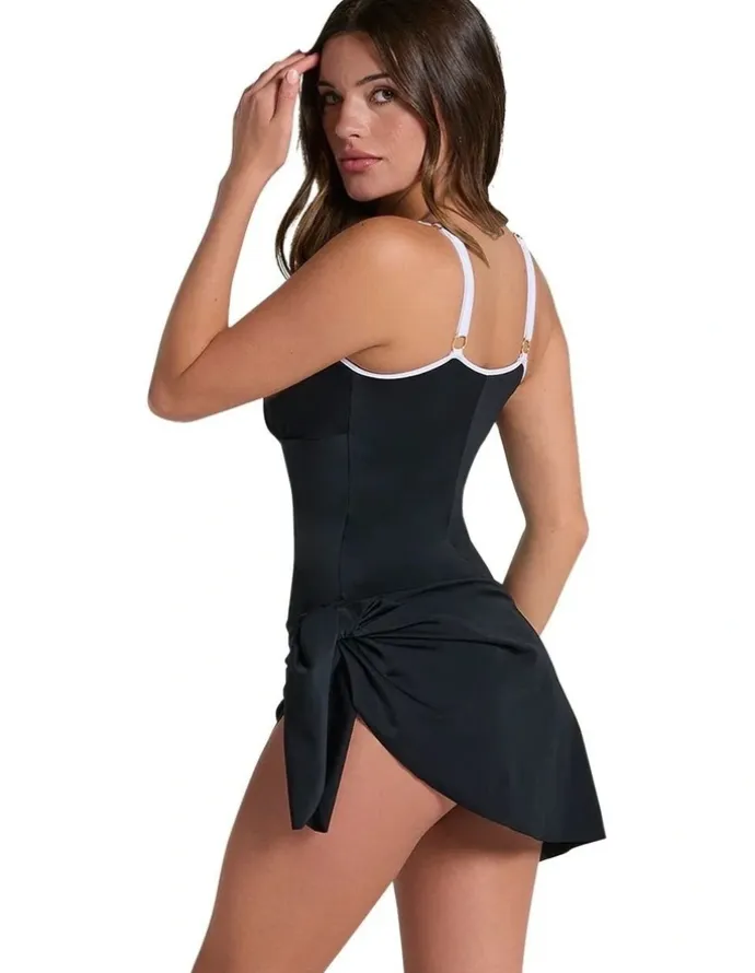 Leonisa Convertible Skirted Shaping Swimsuit & Swimdress