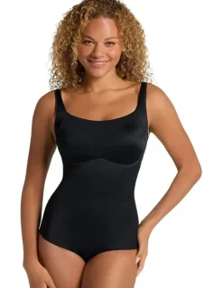 Leonisa Core Boldly Firm Tummy Control Shaping Bodysuit in Black