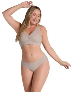 Leonisa Daily Side & Back Smoothing V Neck Wirefree Bra