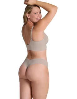Leonisa Daily Side & Back Smoothing V Neck Wirefree Bra